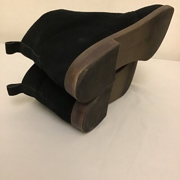 Franco Sarto 11 Men’s Suede Leather Ankle Boots Black Slip On Shoes - Picture 6 of 13